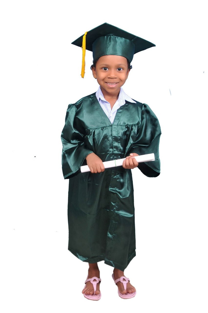 Green Kids Convocation Gowns